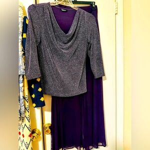 Elegant but comfy cocktail dress pant set